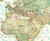 Colorful Antique Ivory World Wall Map Europe Centered by Compart Maps, image 3, World Maps Online