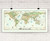 Colorful Antique Ivory World Wall Map Europe Centered by Compart Maps, image 2, World Maps Online