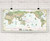 Colorful Antique Ivory World Wall Map Pacific Centered by Compart Maps, image 2, World Maps Online