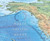 Western Hemisphere Physical Wall Map by Compart Maps Close-up View