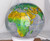 36" Topographic Inflatable Classroom Globe - Africa