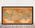 Historical World Map Print - 1637 - Gerardus Mercator Framed
