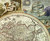 Historical World Map - 1676 - Antique Map Print Close-up View