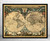 Historical Map - World - 1664 - Antique Map Print Framed