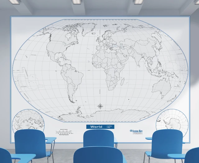 Classroom Educational Map Murals