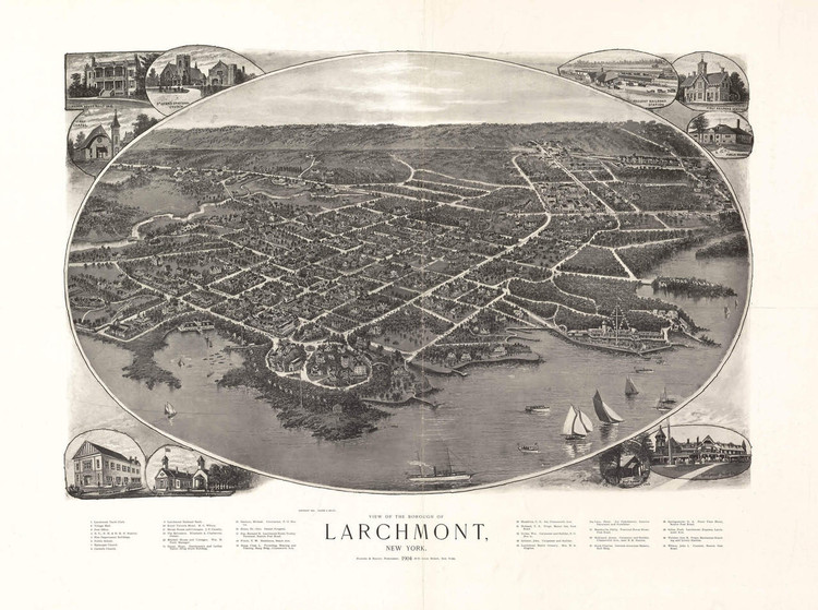 Historic Map - Larchmont, NY - 1904, image 1, World Maps Online