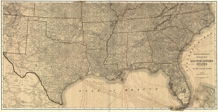 Map: Railroad, 1864. /N'Railway And County Map Of The Southern