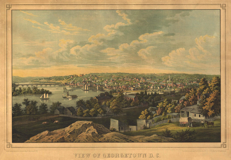 Historic Map - Washington, DC - 1855, image 1, World Maps Online