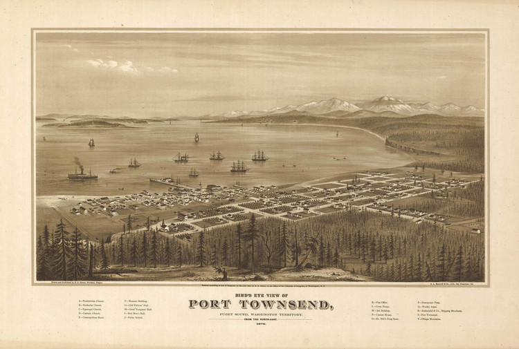 Historic Map - Port Townsend, WA - 1878, image 1, World Maps Online