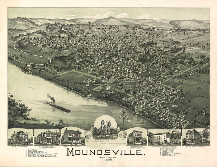 Historic Map - Moundsville, WV - 1899, image 1, World Maps Online