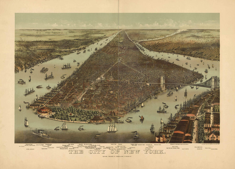 Historic Map - New York, NY - 1892, image 1, World Maps Online