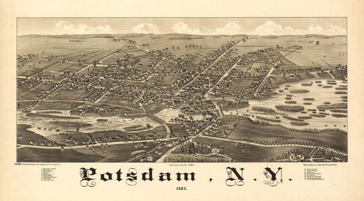 Historic Map - Weedsport, NY - 1885 | World Maps Online