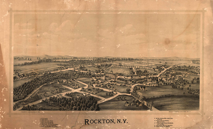 Historic Map - Rockton, NY - 1890, image 1, World Maps Online