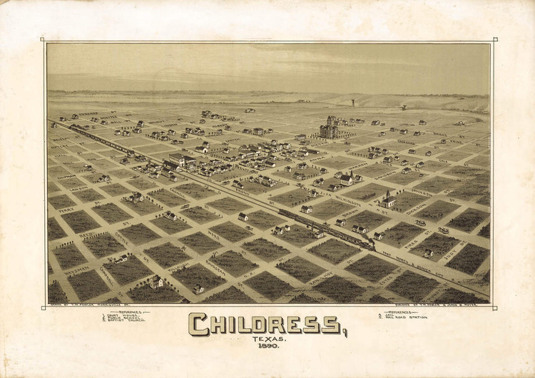 Historic Map - Childress, TX - 1890, image 1, World Maps Online