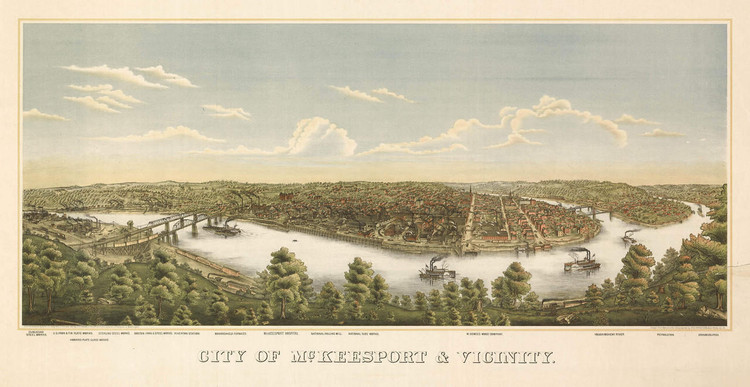 Historic Map - McKeesport, PA - 1893, image 1, World Maps Online