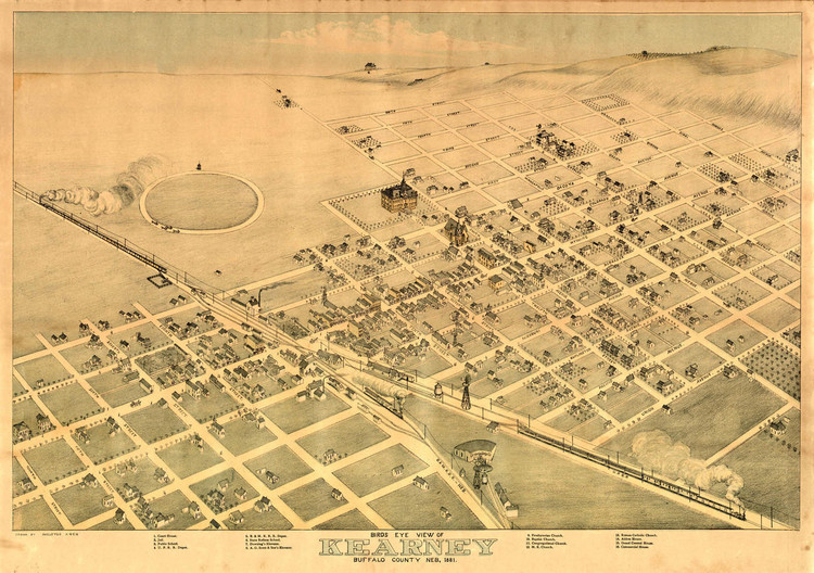 Historic Map - Kearney, NE - 1881, image 1, World Maps Online