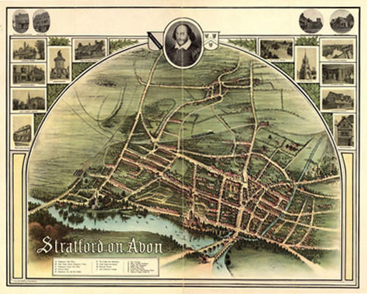 Historic Map - Stratford-Upon-Avon, UK - 1908, image 1, World Maps Online
