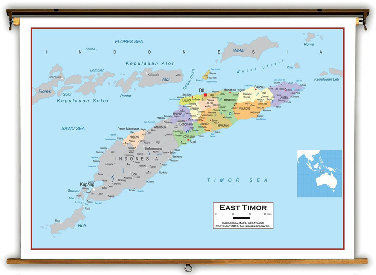 East Timor Political Educational Map From Academia Maps World Maps Online   Apiwtxcrv  71117  08505.1692294052 