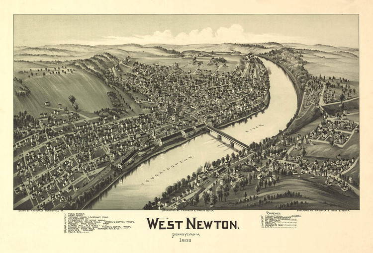 Historic Map - West Newton, PA - 1900, image 1, World Maps Online