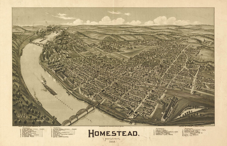 Historic Map - Homestead, PA - 1902, image 1, World Maps Online