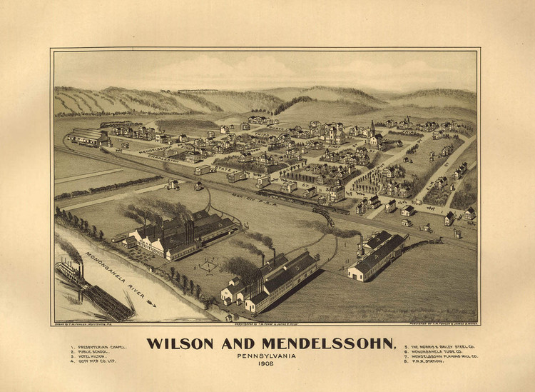 Historic Map - Wilson & Mendelssohn, PA - 1902, image 1, World Maps Online