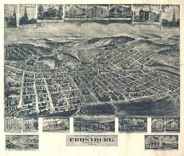 Historic Map - Frostburg, MD - 1905, image 1, World Maps Online