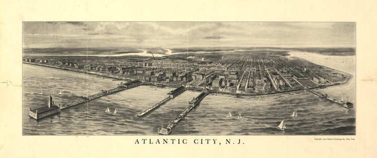 Historic Map - Atlantic City, NJ - 1905, image 1, World Maps Online