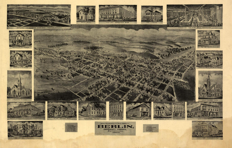 Historic Map - Berlin, PA - 1905, image 1, World Maps Online