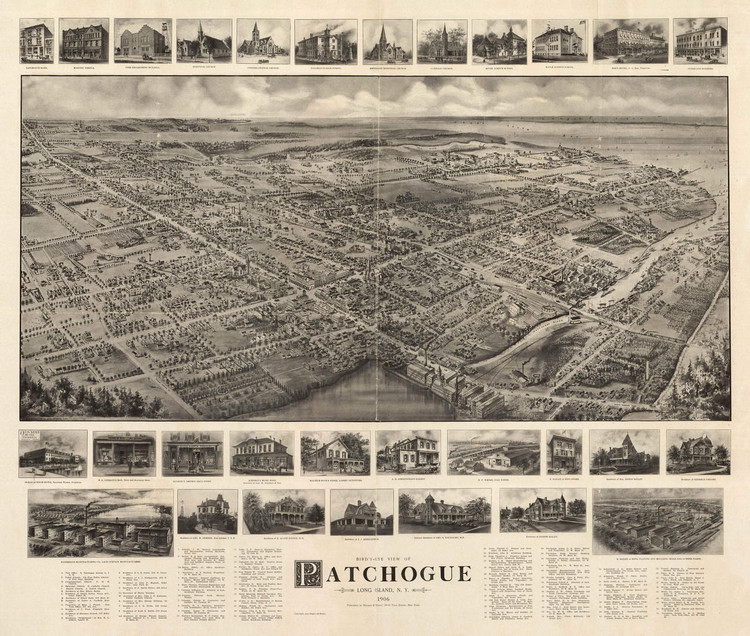 Historic Map - Patchogue, NY - 1906, image 1, World Maps Online