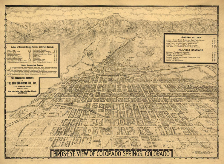 Historic Map - Colorado Springs, CO - 1909, image 1, World Maps Online