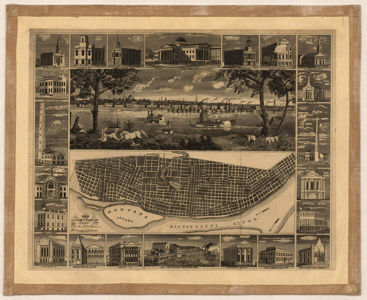 Historic Map - St. Louis, MO - 1848, image 1, World Maps Online