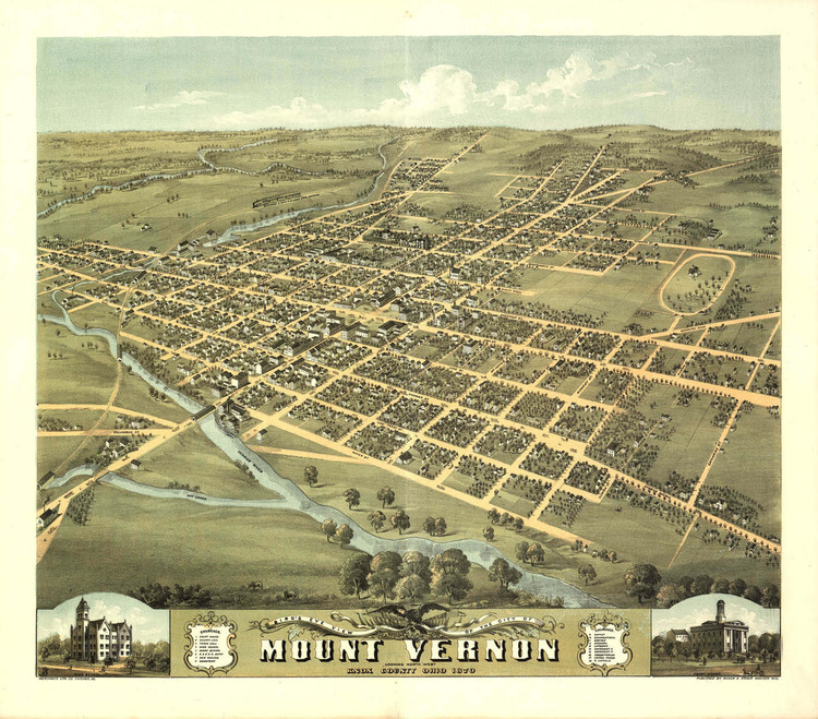 Historic Map - Mount Vernon, OH - 1870, image 1, World Maps Online