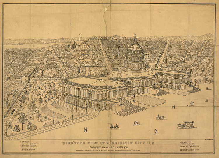 Historic Map - Washington, DC - 1872, image 1, World Maps Online
