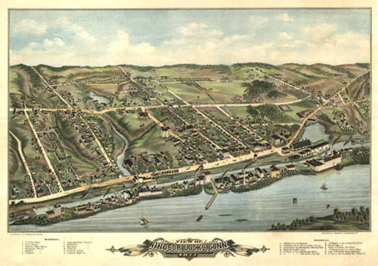 Historic Map - Windsor Locks, CT - 1877, image 1, World Maps Online