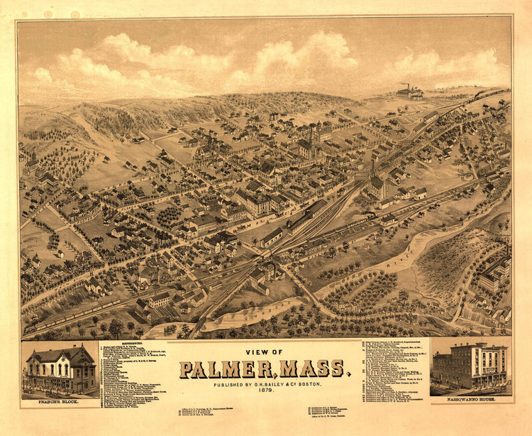 Historic Map - Palmer, MA - 1879, image 1, World Maps Online