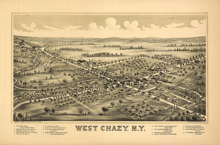 Historic Map - West Chazy, NY - 1899, image 1, World Maps Online