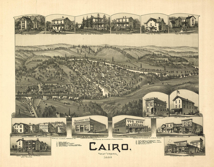 Historic Map - Cairo, WV - 1899, image 1, World Maps Online