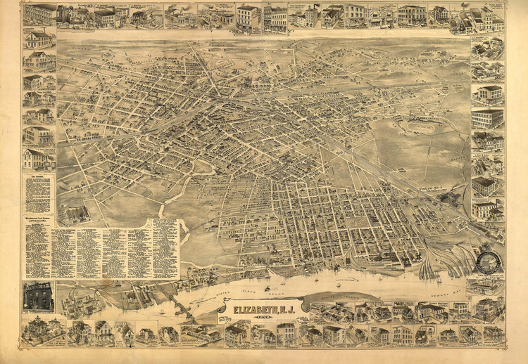 Historic Map - Elizabeth, NJ - 1898, image 1, World Maps Online