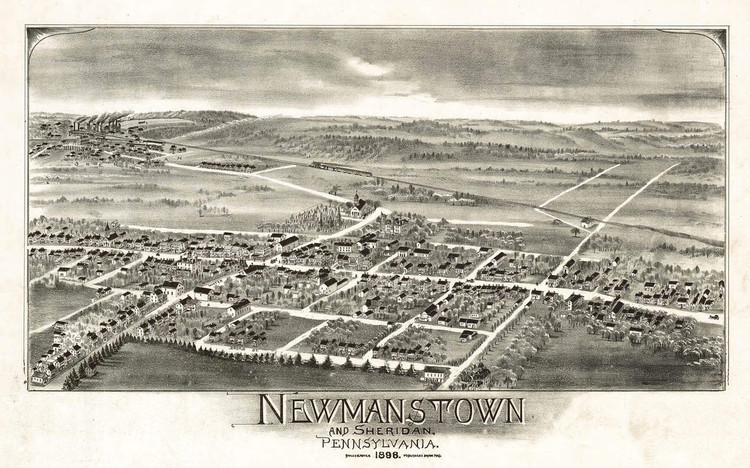 Historic Map - Newmanstown & Sheridan, PA - 1898, image 1, World Maps Online