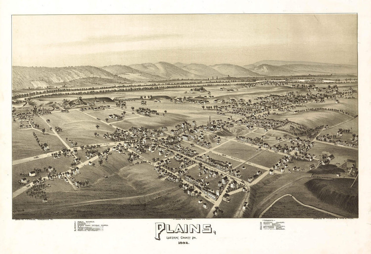 Historic Map - Plains, PA - 1892, image 1, World Maps Online