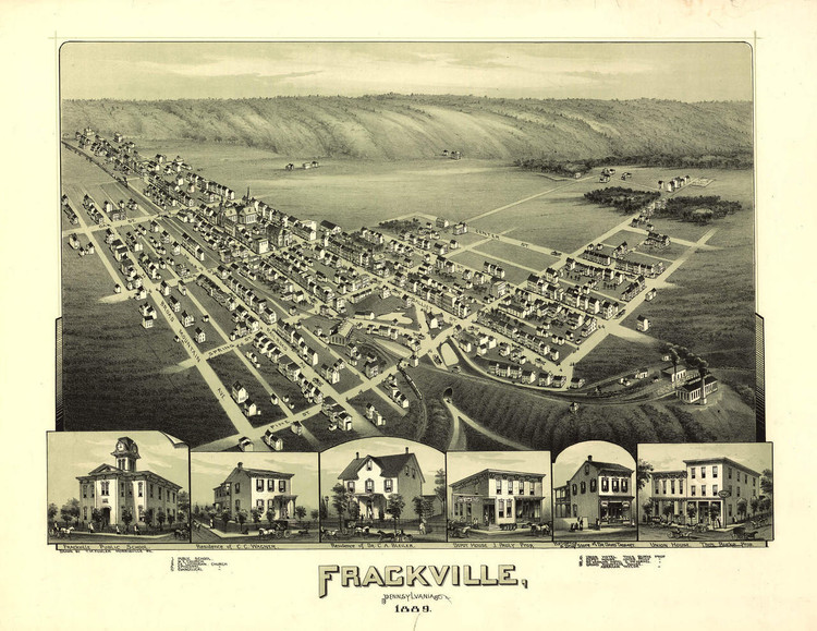 Historic Map - Frackville, PA - 1889, image 1, World Maps Online