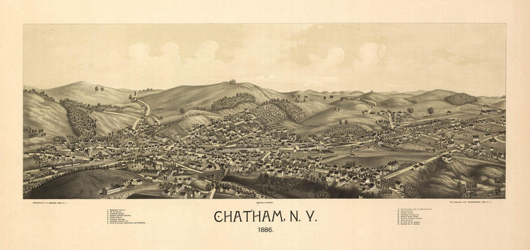 Historic Map - Chatham, NY - 1886, image 1, World Maps Online