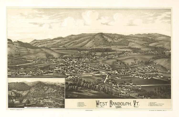 Historic Map - West Randolph, Vermont - 1886, image 1, World Maps Online