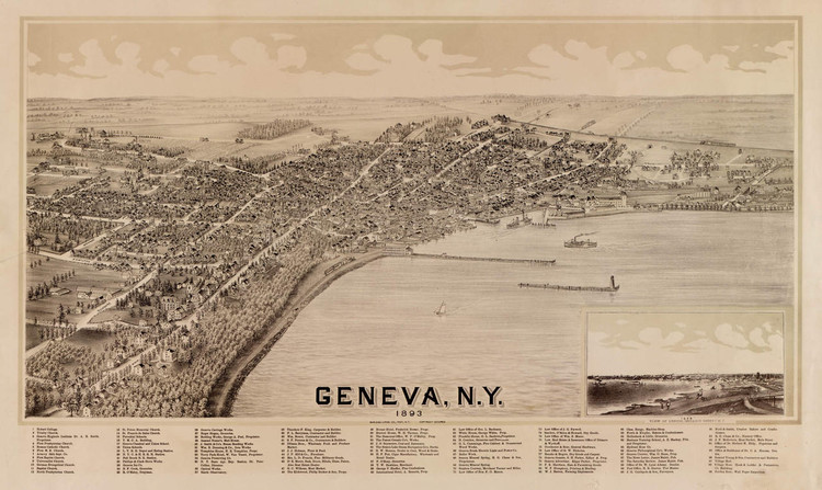 Historic Map - Geneva, NY - 1893, image 1, World Maps Online