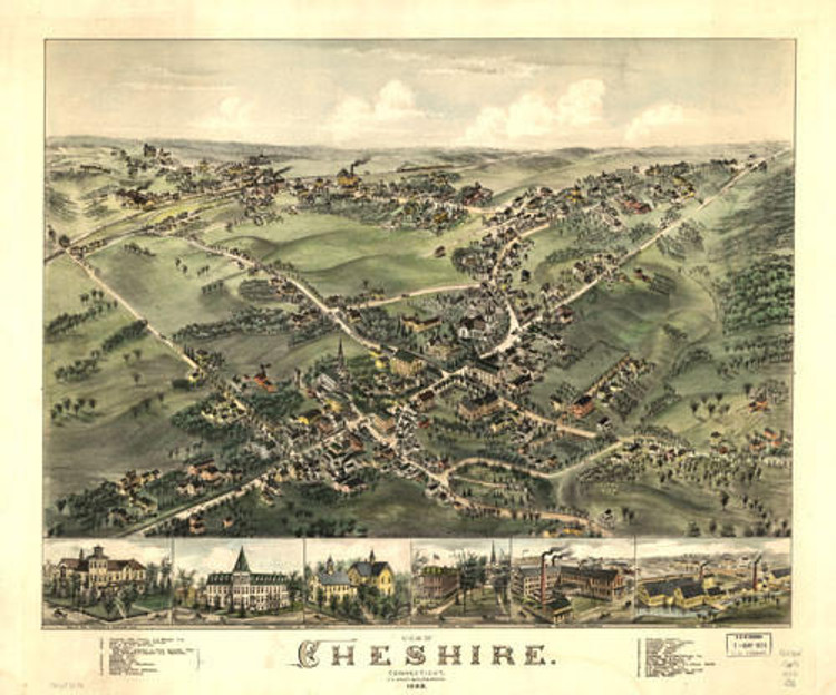 Historic Map - Cheshire, CT - 1882, image 1, World Maps Online