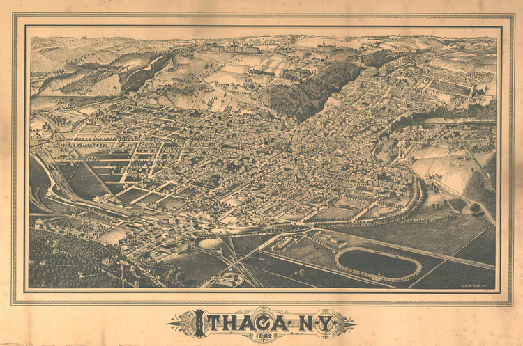 Historic Map - Ithaca, NY - 1882, image 1, World Maps Online