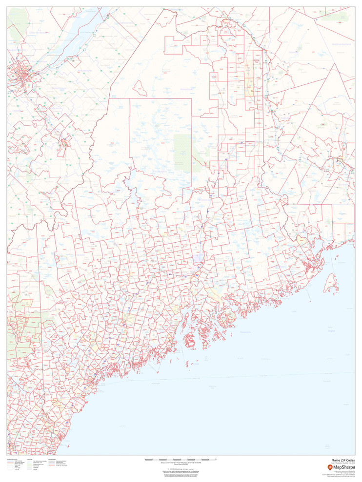 Maine ZIP Code Map
