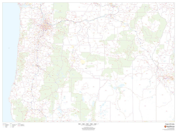 Oregon ZIP Code Map