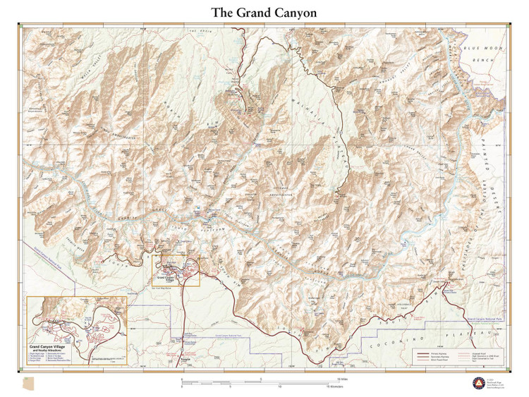 The Grand Canyon Wall Map