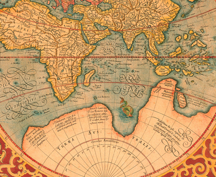 Historic World Map Print - 1637 - Gerardus Mercator | World Maps